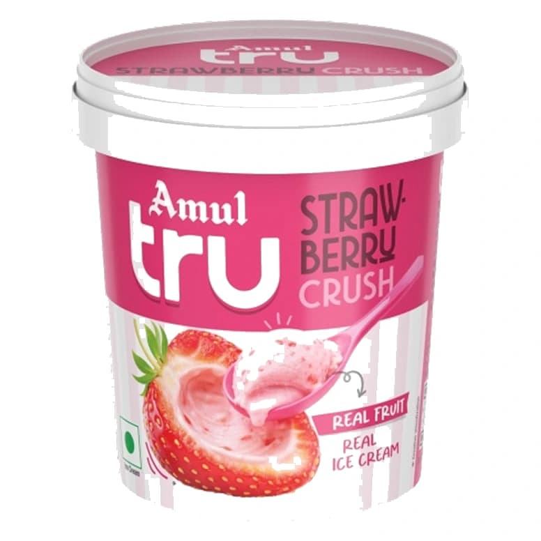 Amul Tru Strawberry Crush Ice Cream Cup pack