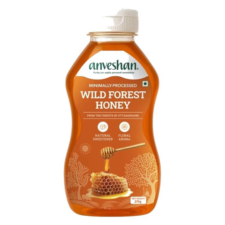 Anveshan Raw Wild Forest Honey jar