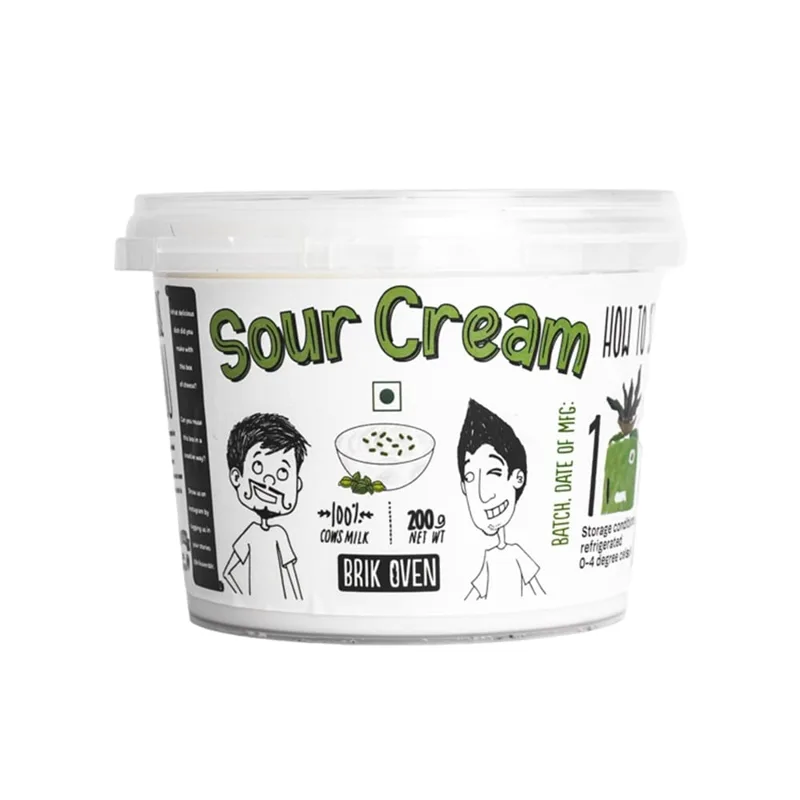 Brik Oven Sour Cream tub, front view