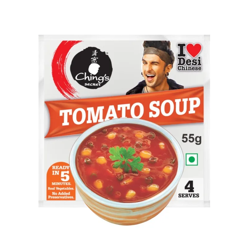 Ching's Secret Tomato Soup pack, front view