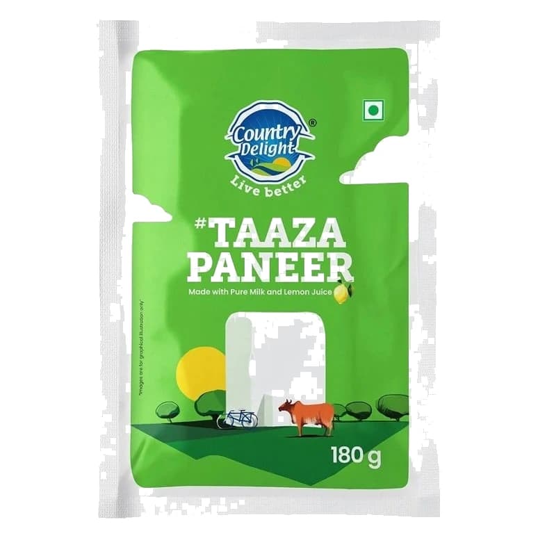 Country Delight Taaza Paneer pack, front view