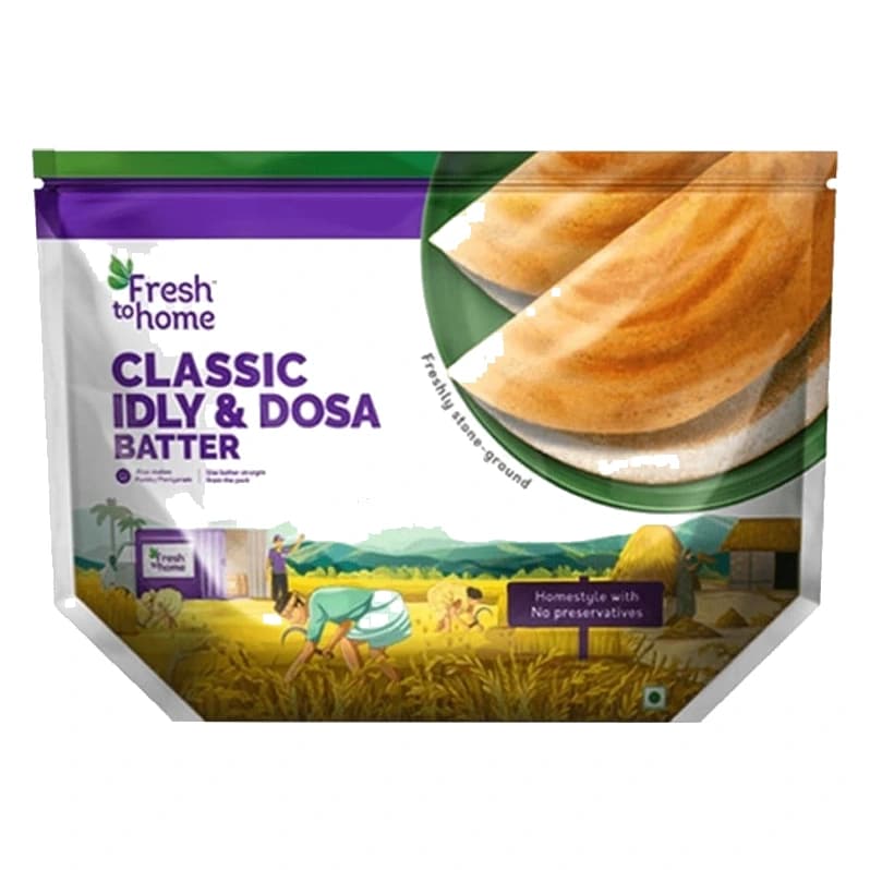 FreshToHome Classic Idly & Dosa Batter pack, front view