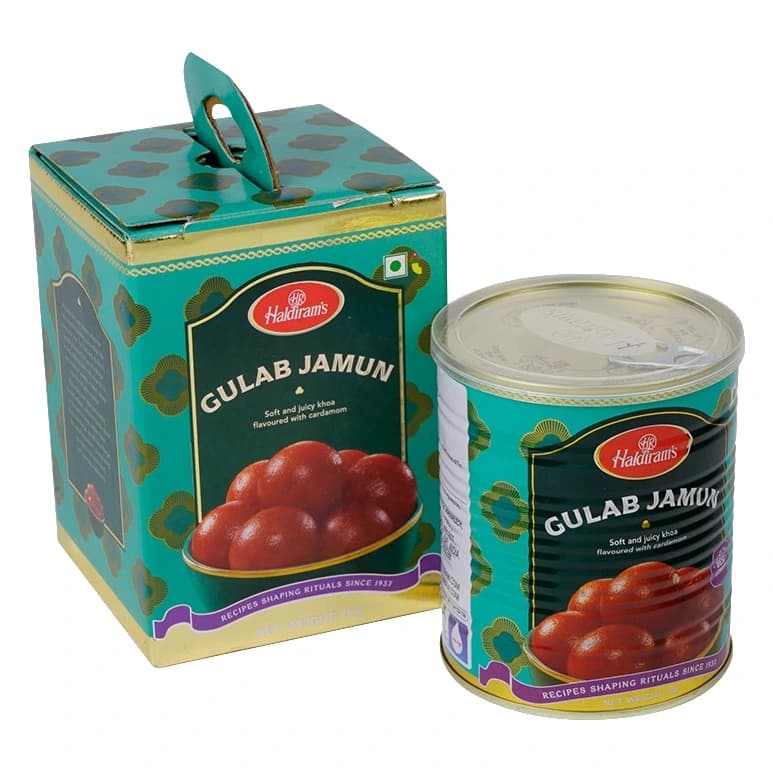 Haldiram's Ghee Gulab Jamun pack, front view