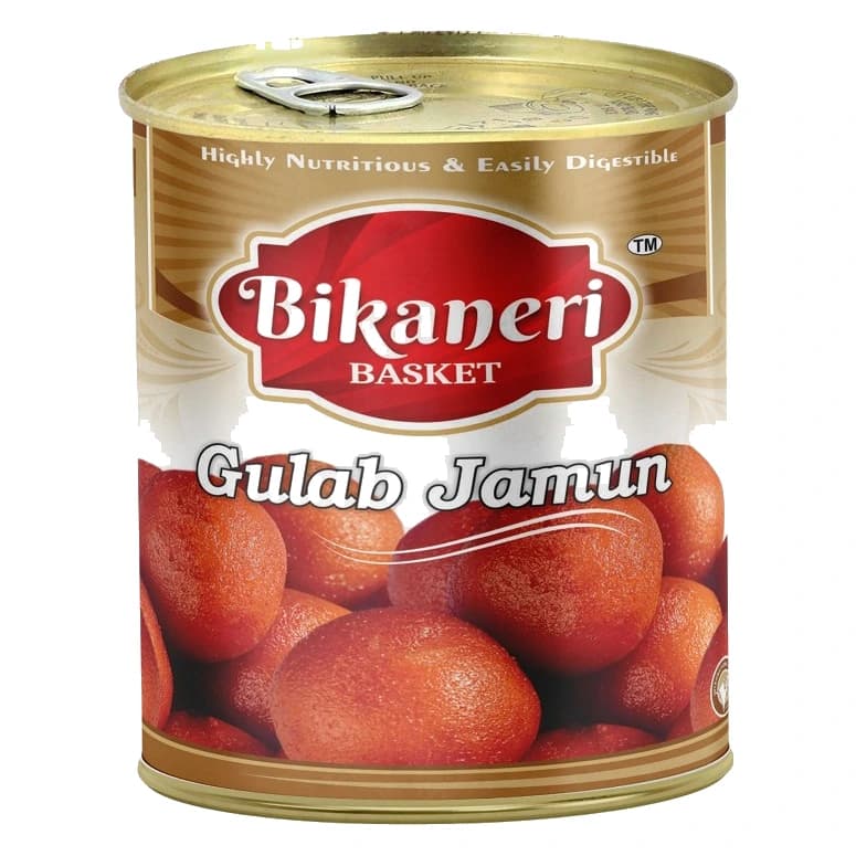 Bikaneri Basket Gulab Jamun can, front view