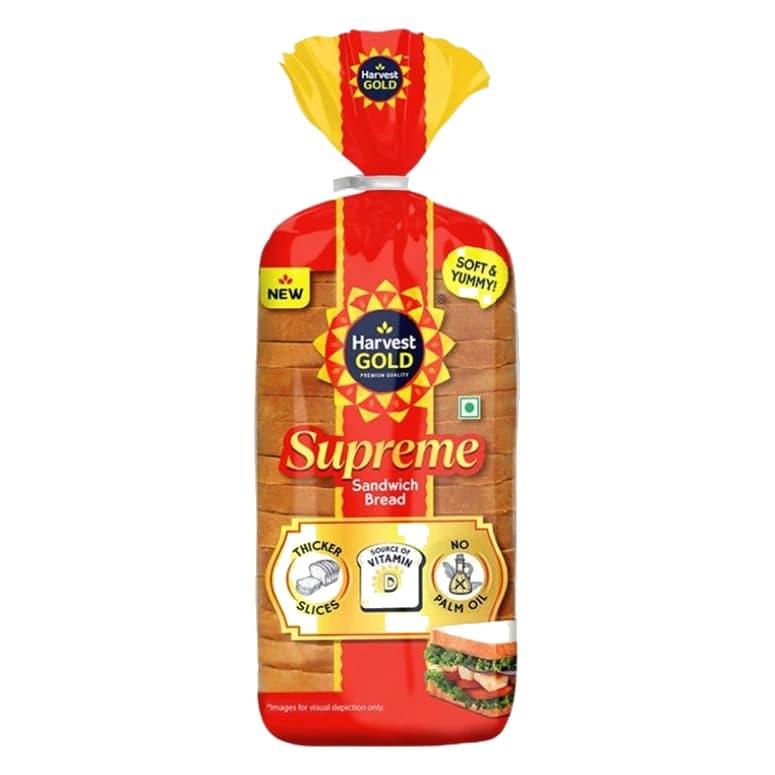 Harvest Gold Supreme Sandwich Bread pack, front view
