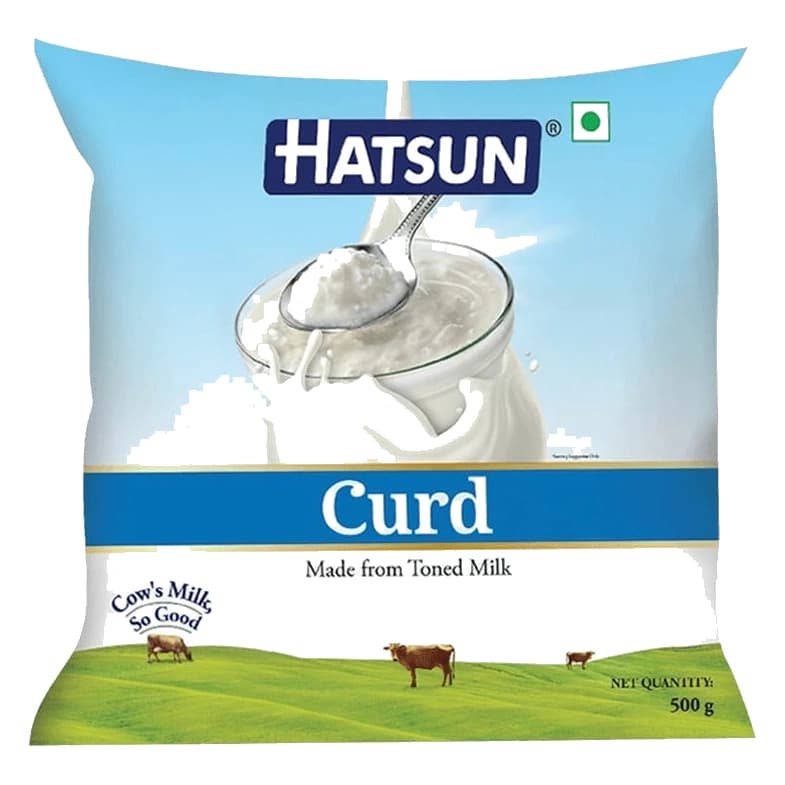 Hatsun Curd (Pouch) pack, front view