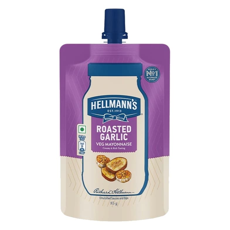Hellmann's Roasted Garlic Mayonnaise pack