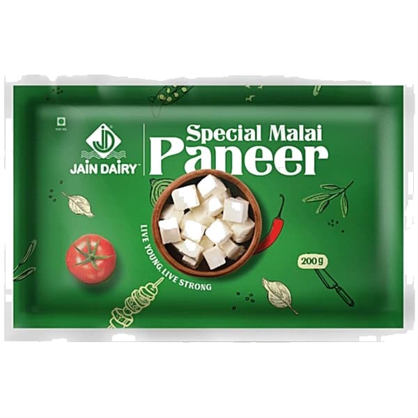 Jain Dairy Special Malai Paneer pack, front view
