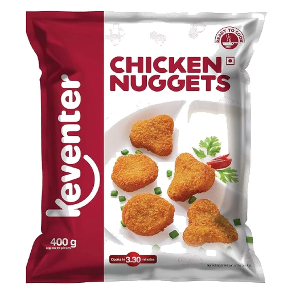 Keventer Chicken Nuggets pack, front view