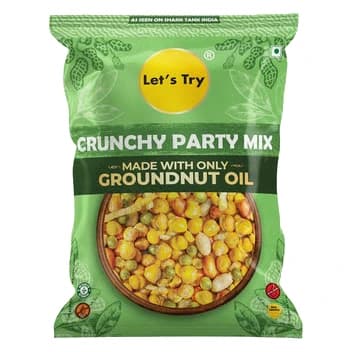 Let's Try Crunchy Party Mix pack, front view