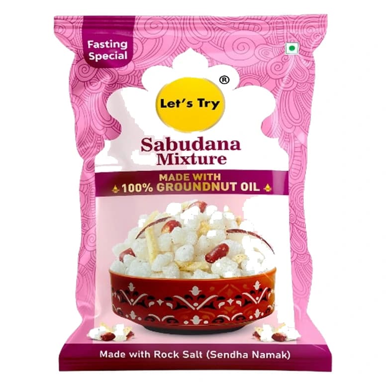 Let's Try Sabudana Falhari Mixture pack, front view