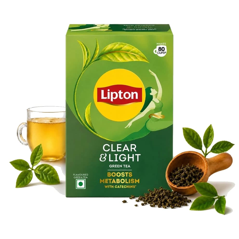 Lipton Clear and Light Green Tea box