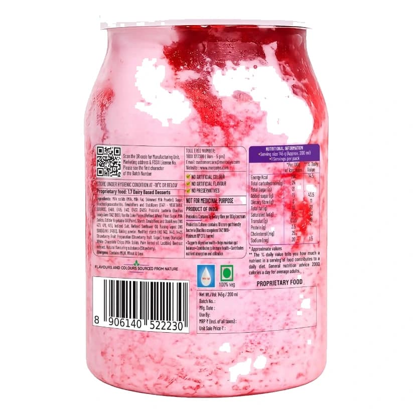 Mercely's Merii Strawberry Overload Ice Cream Can pack