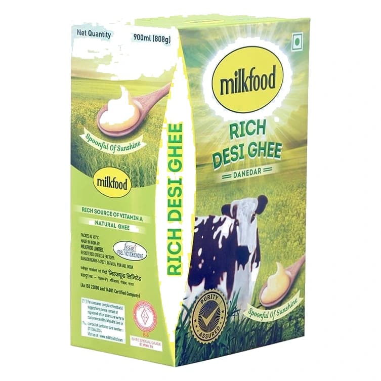 Milkfood Rich Desi Ghee pack, front view