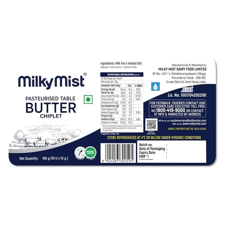 Milky Mist Chiplet Salted Butter pack