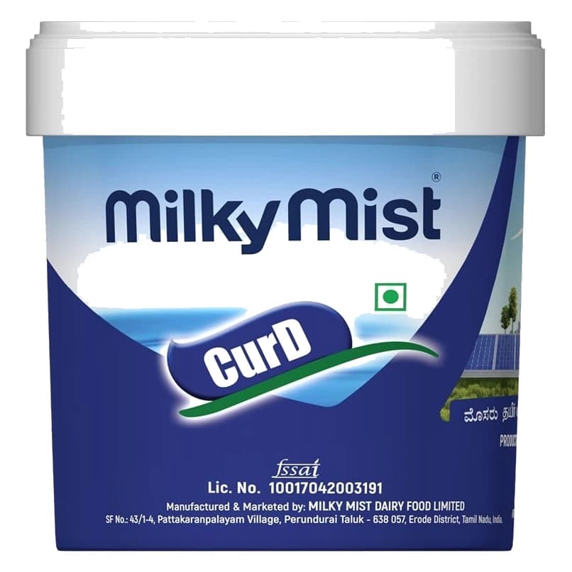 Milky Mist Set Cup Curd pack, front view