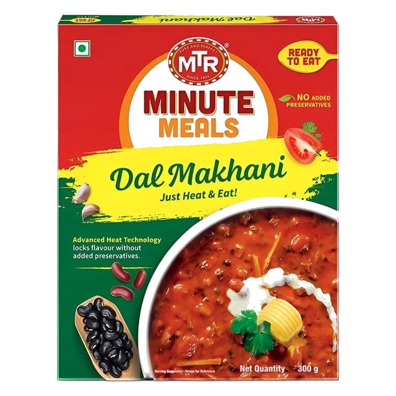 MTR Dal Makhani Ready to Eat pack, front view