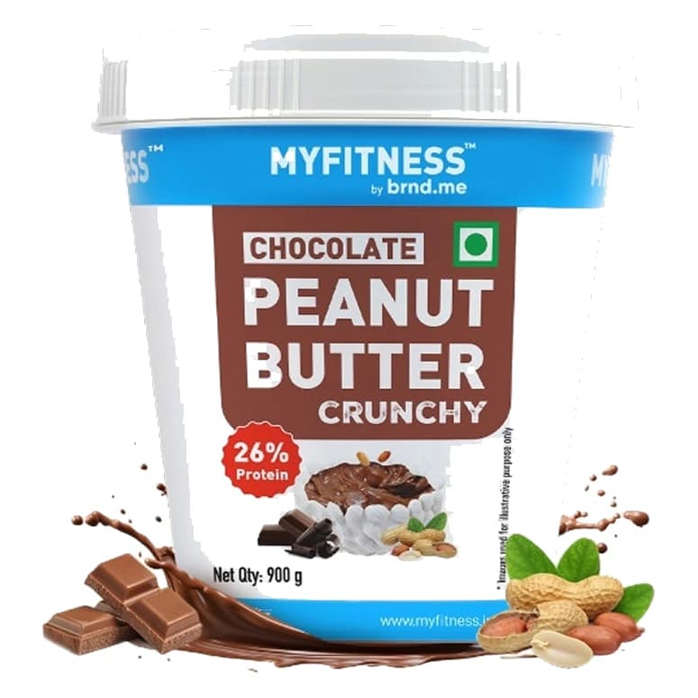 MyFitness Chocolate Peanut Butter Crunchy pack, front view