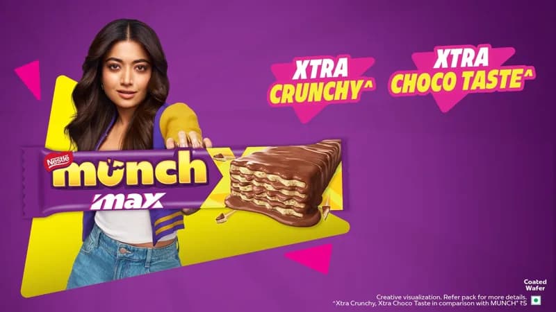 Nestle Munch Max Choco Coated Crunchy Wafer multipack, front view