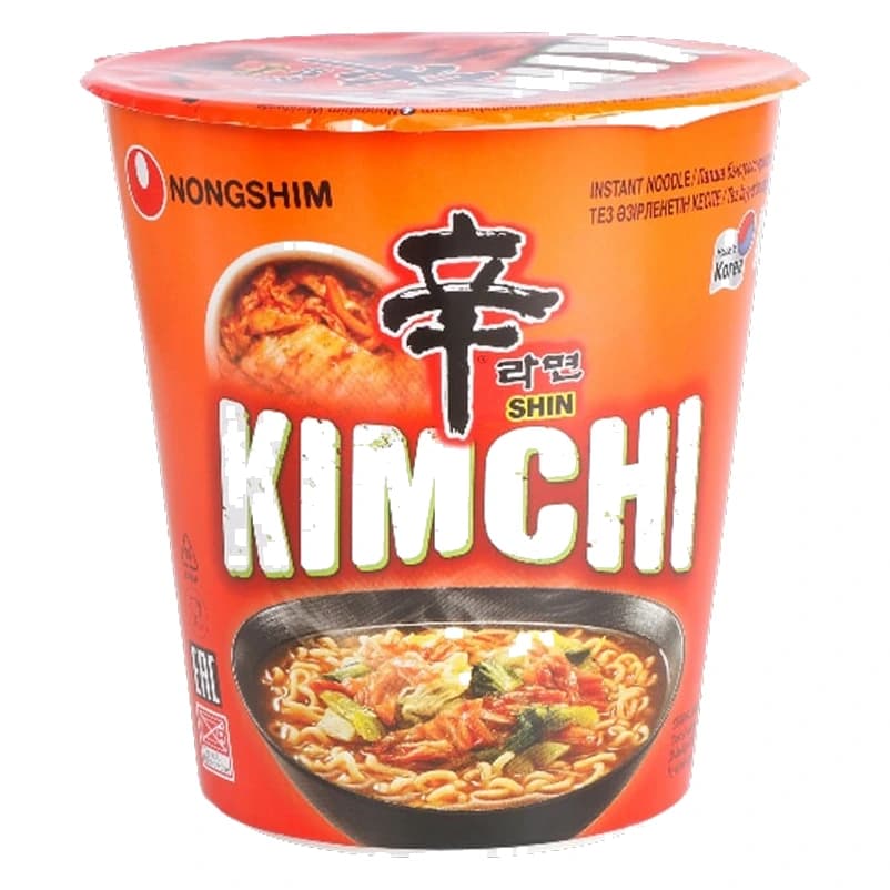 Nongshim Kimchi Shin Noodles ingredients and nutrition label