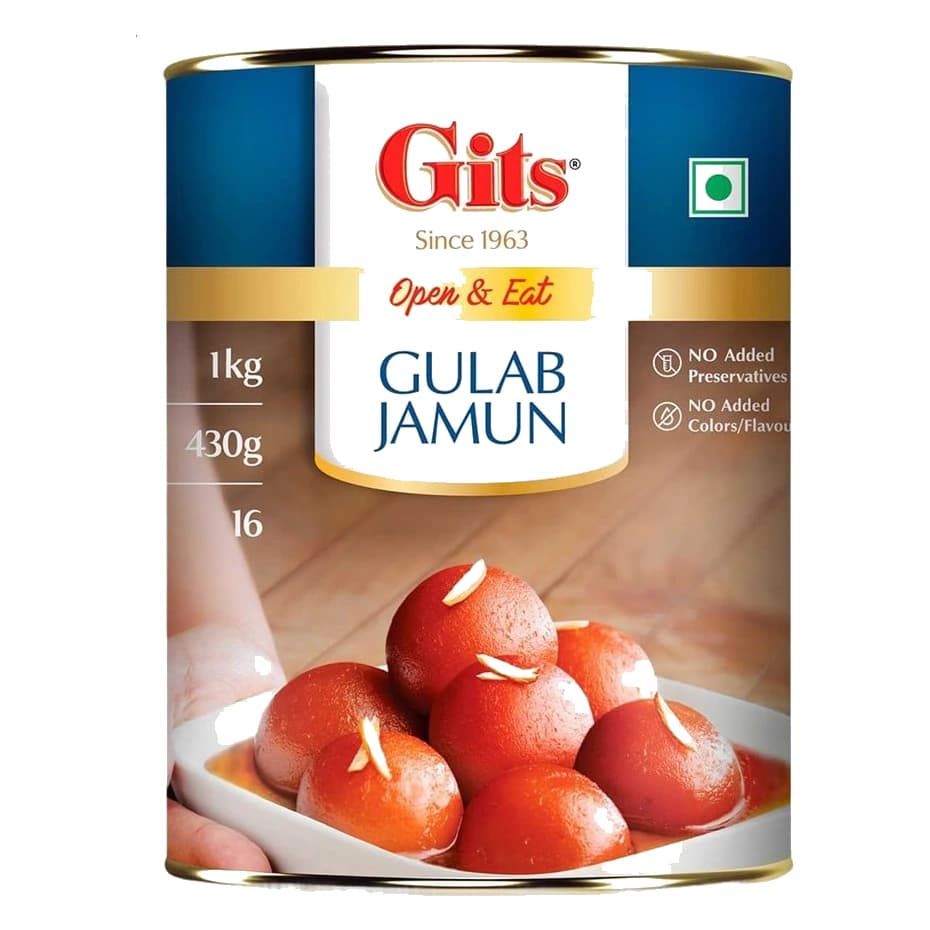 Gits Open & Eat Gulab Jamun pack, front view