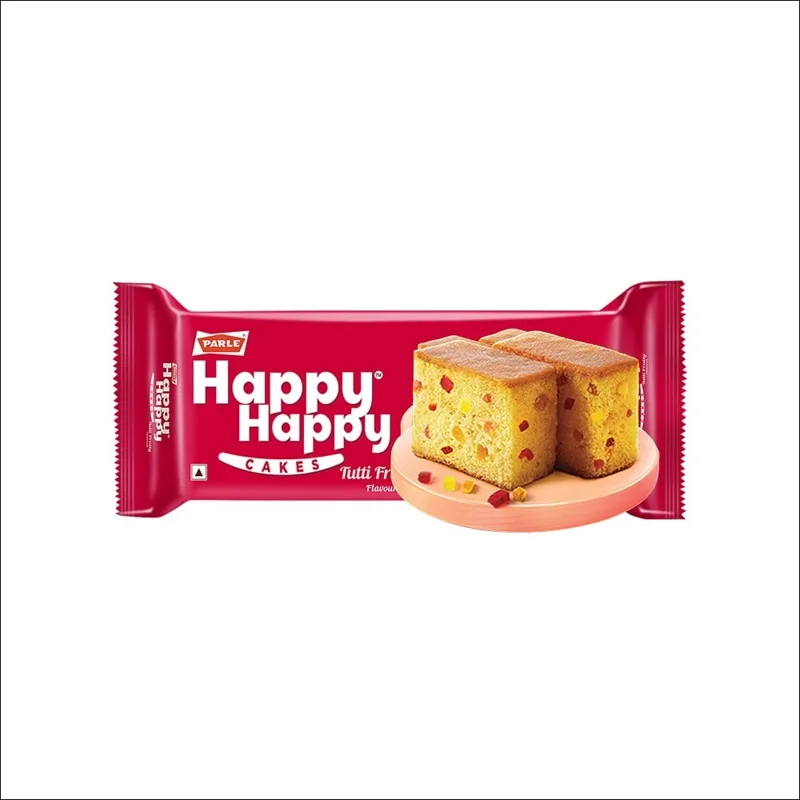 Parle Happy Happy Slice Cake Tutti Frutty pack, front view