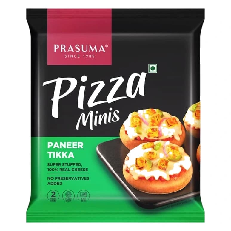 Prasuma Paneer Tikka Pizza Minis pack