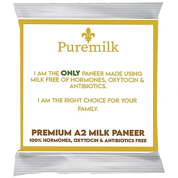 Puremilk Premium Malai Paneer pack, front view