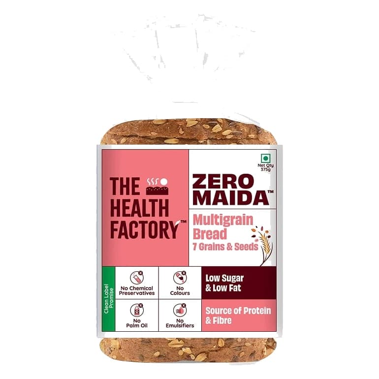 The Health Factory Zero Maida Multigrain Bread loaf