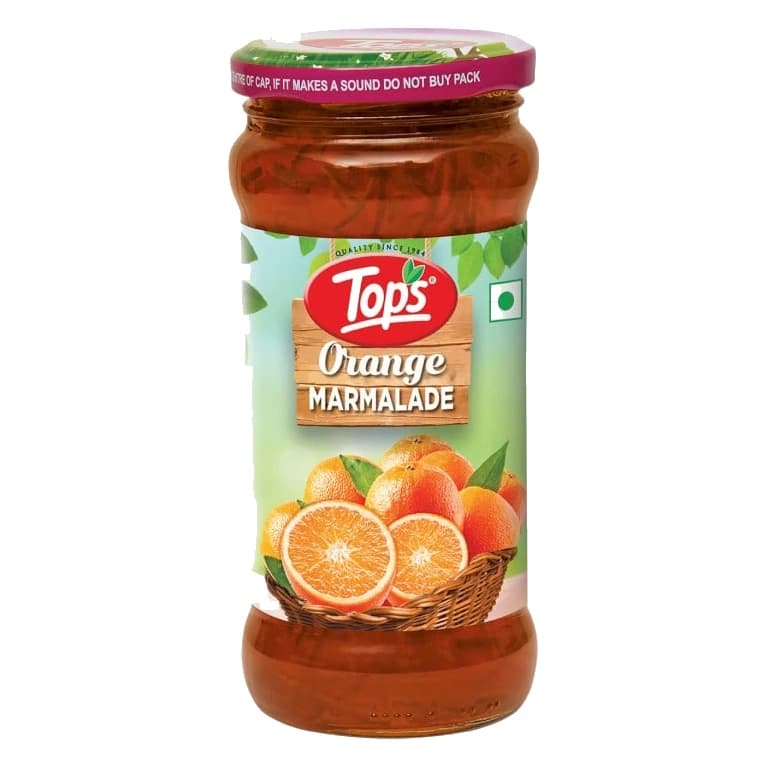 Tops Orange Marmalade Jam jar