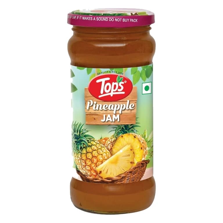 Tops Pineapple Jam jar