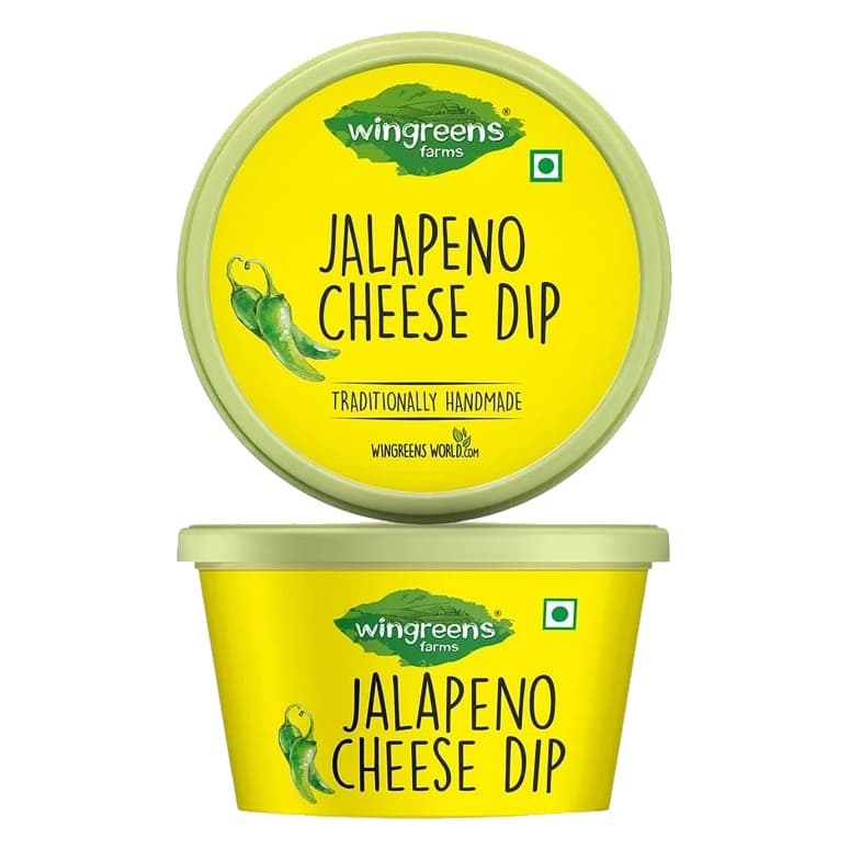 Wingreens Farms Jalapeno Cheese Dip pack, front view