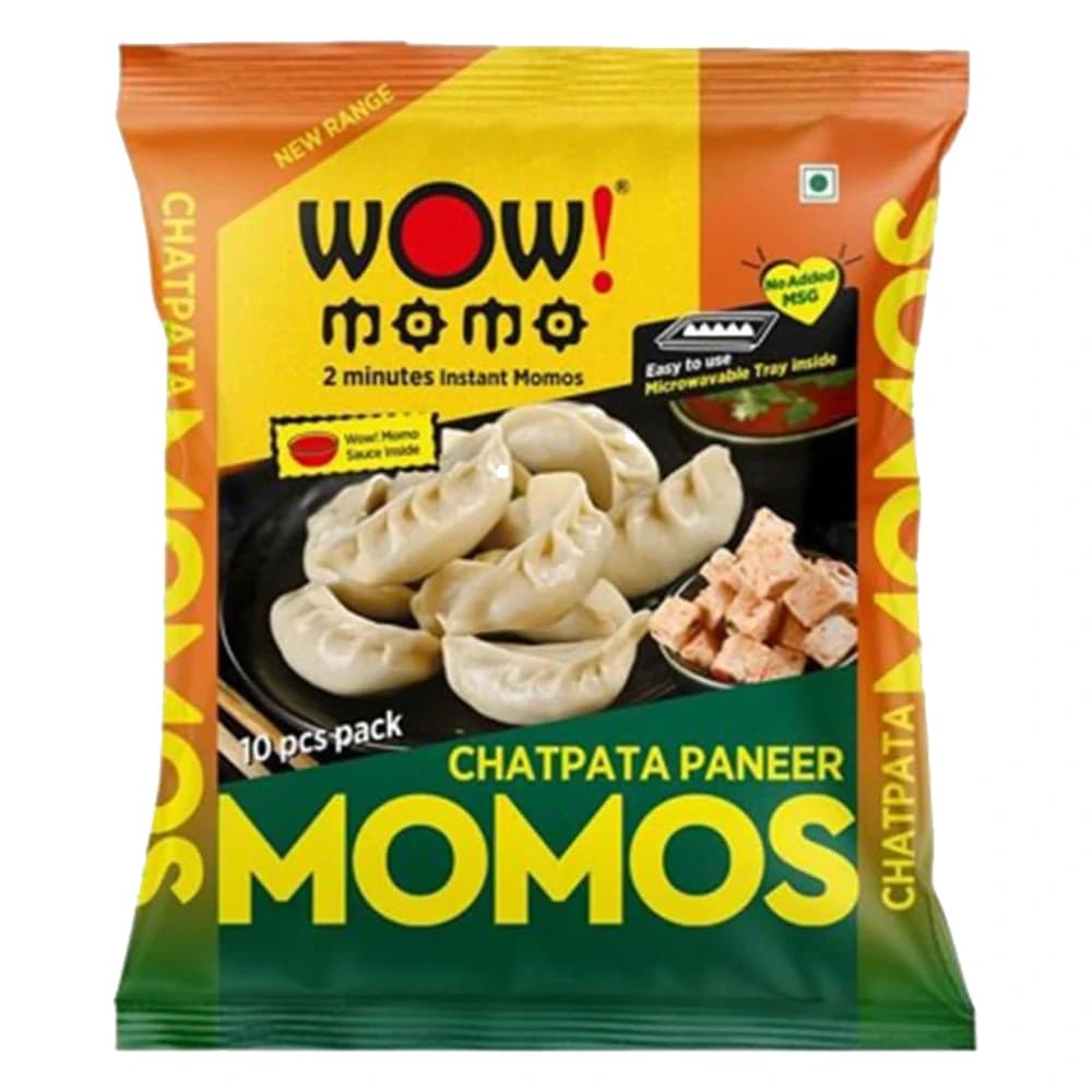 Wow! Momo Chatpata Paneer Momos pack, front view