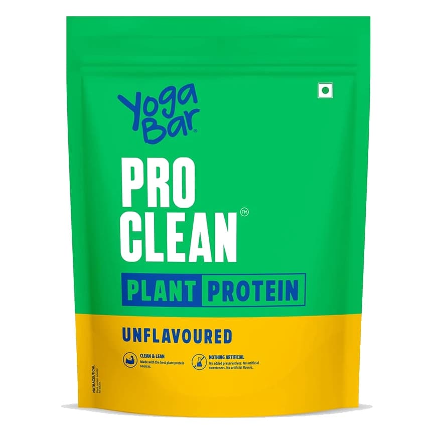 Yoga Bar ProClean Plant Protein unflavoured pouch, front view
