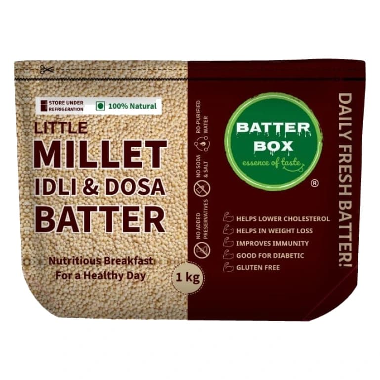 Batter Box Millet Idly & Dosa Batter pack, front view