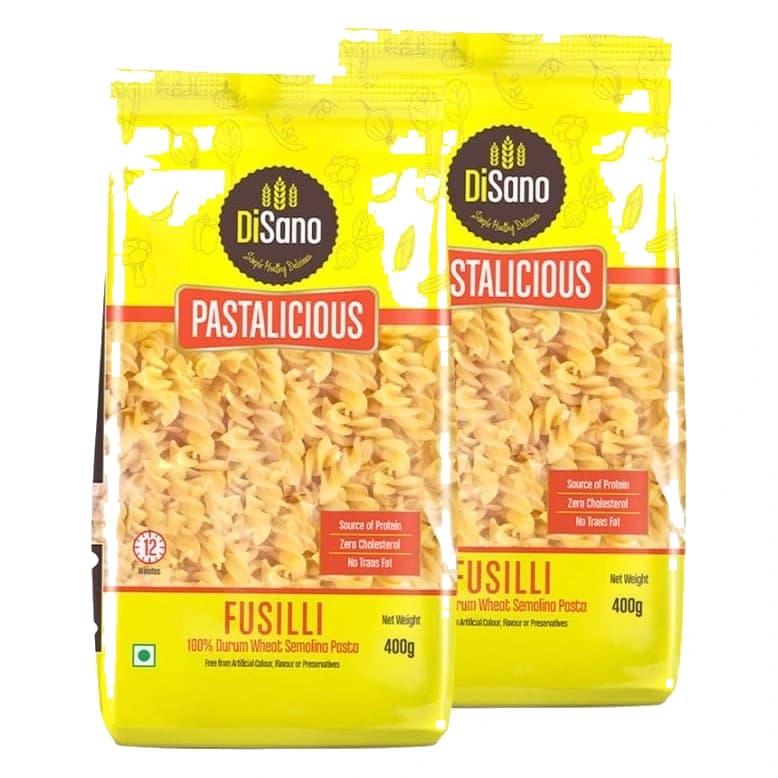 Disano Fusilli Pasta pack, front view