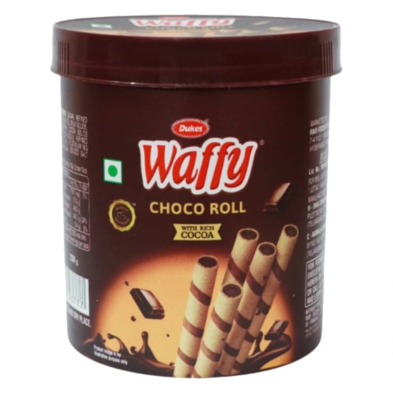 Dukes Waffy Choco Wafer Roll pack, front view