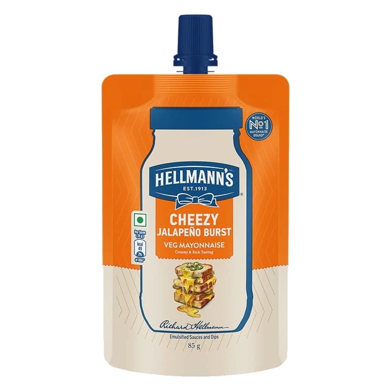 Hellmann's Cheezy Jalapeno Burst Mayonnaise pack