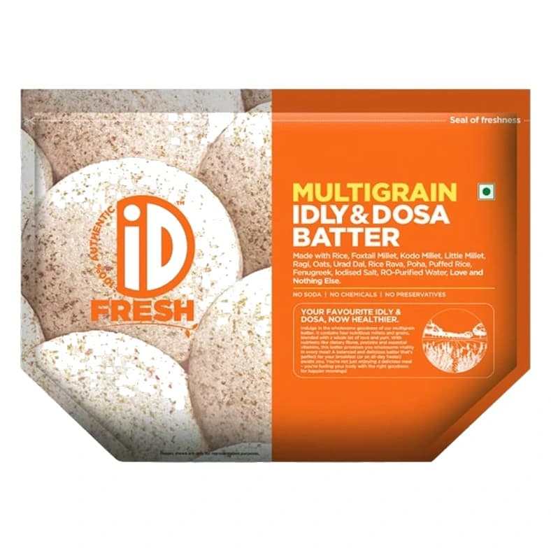 iD Fresh Multigrain Idly & Dosa Batter pack, front view