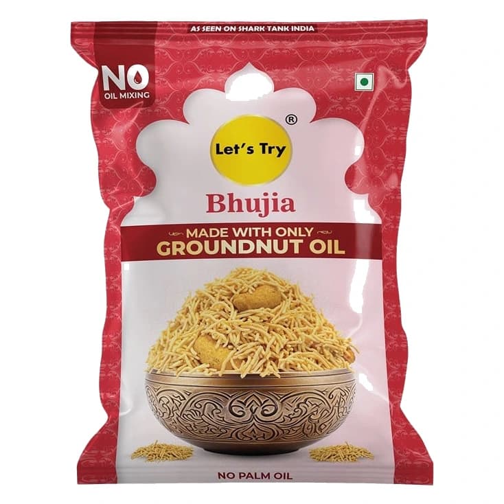 Let's Try Bhujia pack, front view