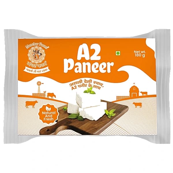 Manchar Farms A2 Paneer pack, front view