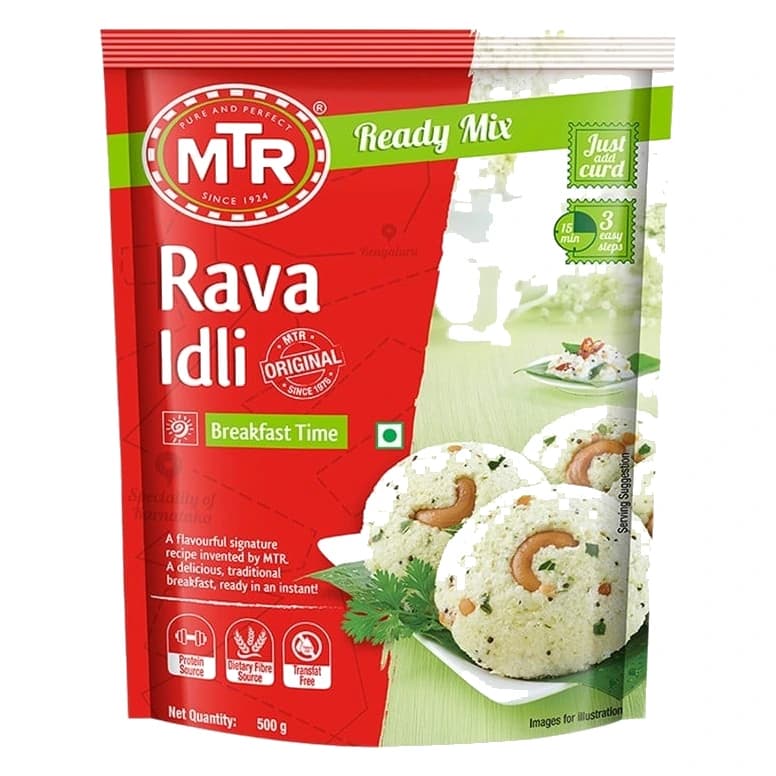 MTR Rava Idli Breakfast Mix pack, front view