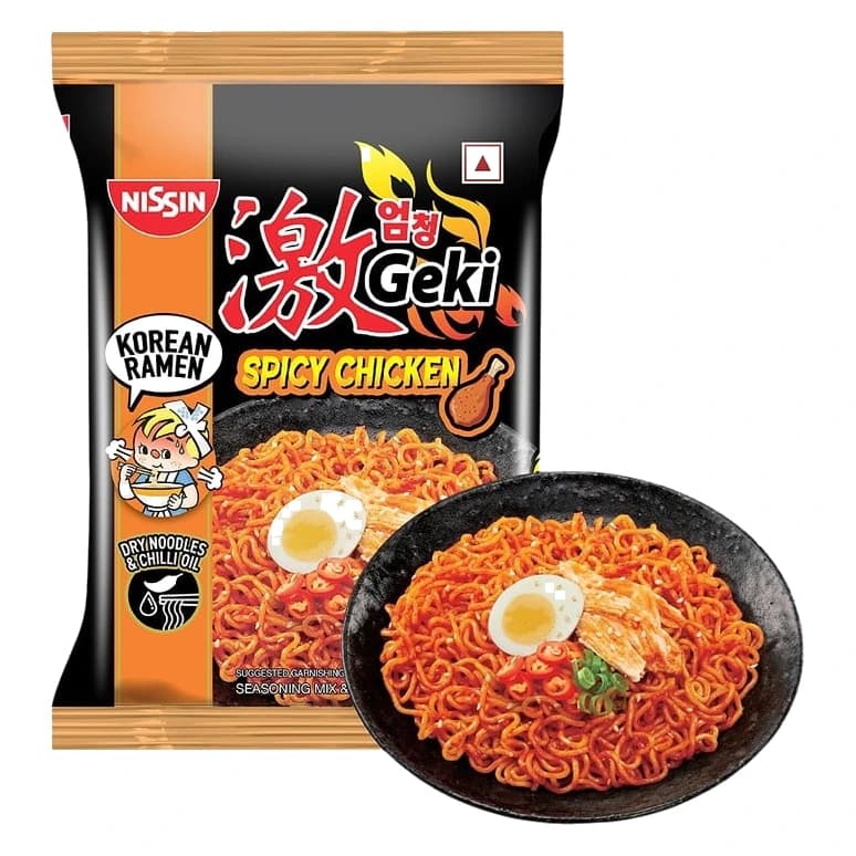 Nissin Geki Spicy Chicken Korean Ramen pack