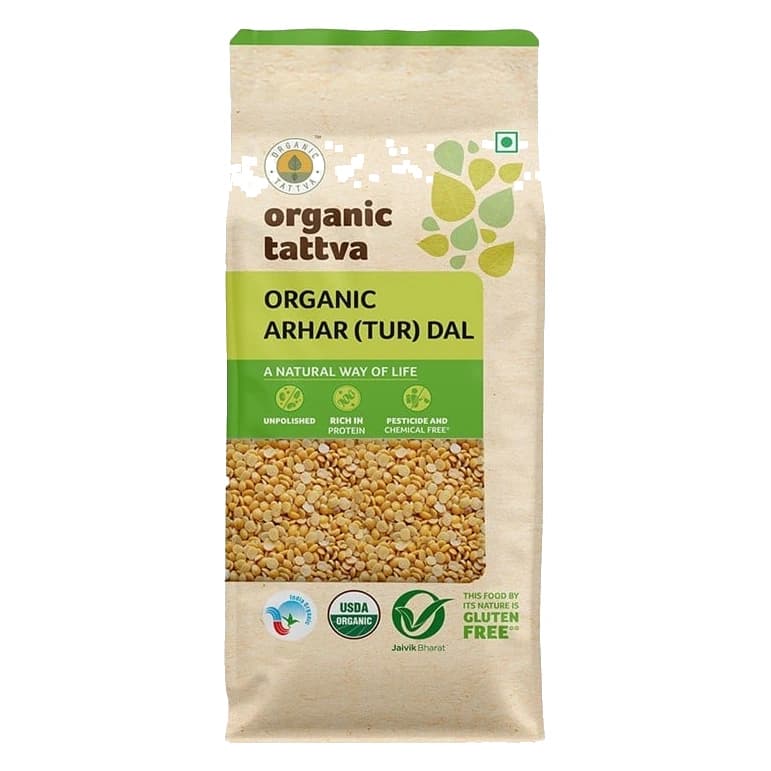 Organic Tattva Organic Arhar Dal pack