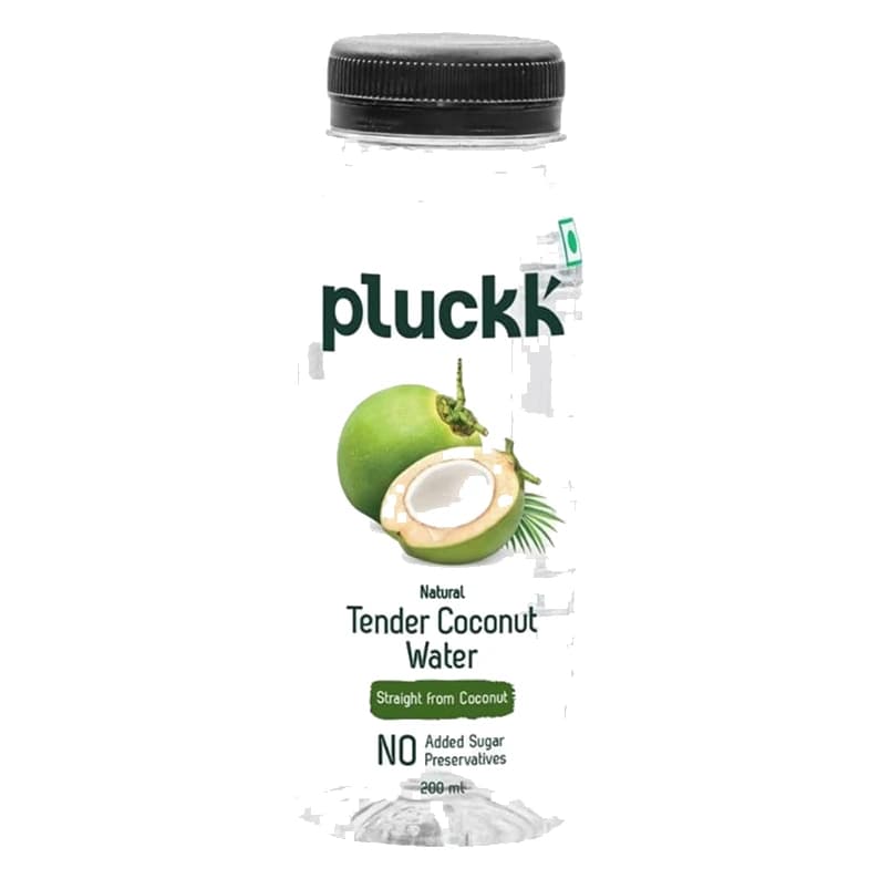 Pluckk Tender Coconut Water pack, front view