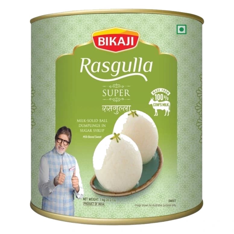 Bikaji Super Rasgulla pack, front view
