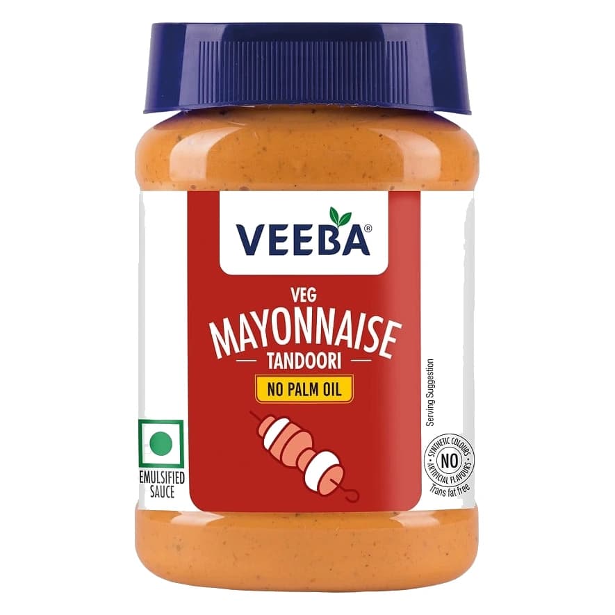 Veeba Veg Tandoori Flavoured Mayonnaise jar