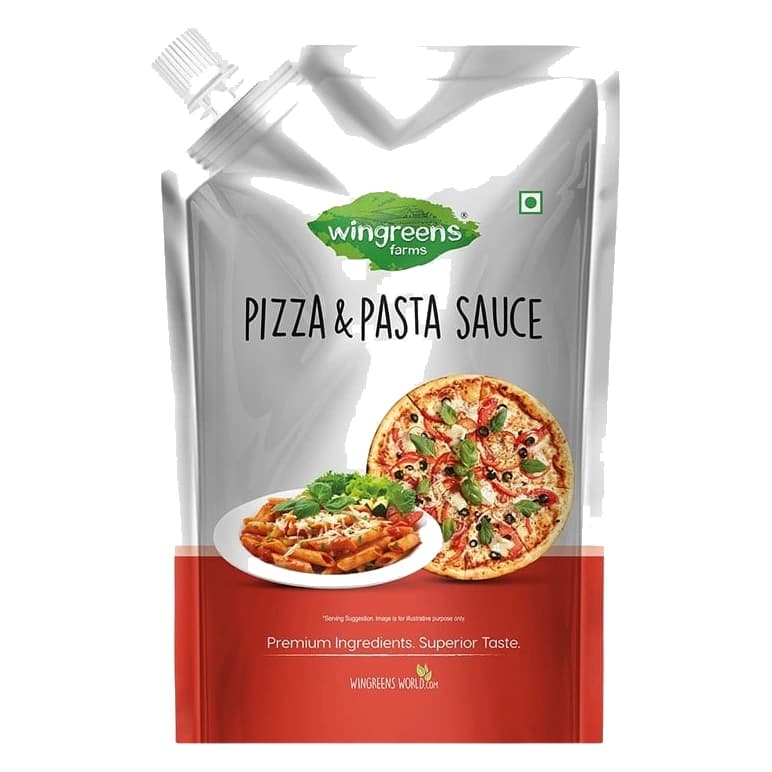 Wingreens Farms Original Recipe Pizza & Pasta Sauce pack, front view