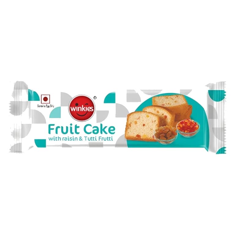 Winkies Fruit Cake with Raisins and Tutti Frutti pack