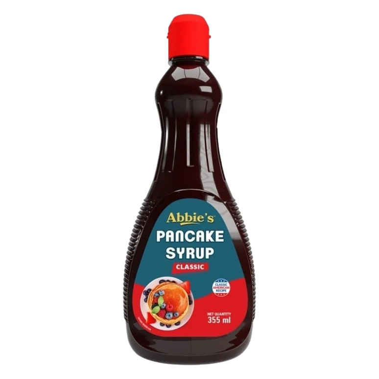 Abbie's Classic Pancake Syrup pack, front view